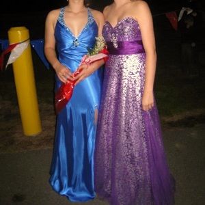 Purple formal dress size 2